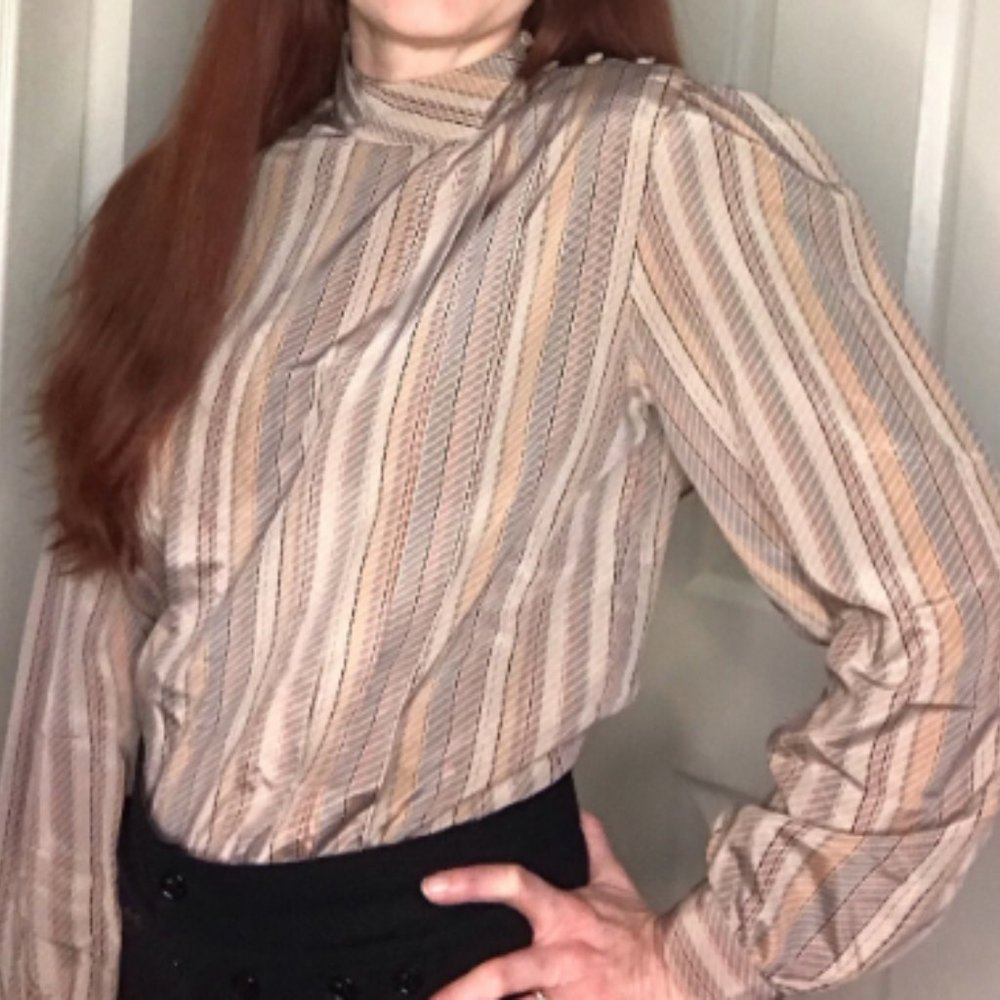 1970's "Career Image" Blouse - Size 8 (Small)